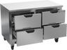 Beverage-Air - 48" Mobile Worktop Refrigerator w/ 4 Drawers - WTRD48AHC-4-FLT
