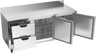 Beverage-Air - 72" Mobile Worktop Refrigerator w/ 2 Drawers & 2 Doors - WTRD72AHC-2