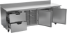Beverage-Air - 93" Mobile Worktop Refrigerator w/ 2 Drawers & 2 Doors - WTRD93AHC-2