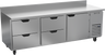 Beverage-Air - 93" Mobile Worktop Refrigerator w/ 4 Drawers & 1 Door - WTRD93AHC-4