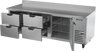 Beverage-Air - 93" Mobile Worktop Refrigerator w/ 4 Drawers & 1 Door - WTRD93AHC-4