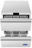 Atosa - 27" Undercounter Refrigerator w/ 2 Drawers - AUR27D2