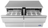Atosa - 60" Undercounter Refrigerator w/ 4 Drawers - AUR60D4