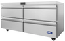 Atosa - 60" Undercounter Refrigerator w/ 4 Drawers - AUR60D4