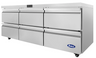 Atosa - 72" Undercounter Refrigerator w/ 6 Drawers - AUR72D6