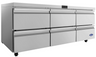 Atosa - 72" Undercounter Refrigerator w/ 6 Drawers - AUR72D6