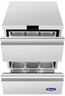 Atosa - 27" Undercounter Freezer w/ 2 Drawers - AUF27D2