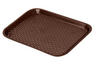 G.E.T - Serving Trays 17.5" x 14" Brown Fast Food Tray (12 Per Case) - FT-18-BR