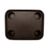 G.E.T - Serving Trays 17" x 14" Brown Fast Food Tray W/ Cup Holders (12 Per Case) - FT-20-BR