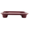 G.E.T - Serving Trays 17" x 14" Burgundy Fast Food Tray W/ Cup Holders (12 Per Case) - FT-20-BU