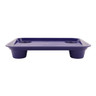 G.E.T - Serving Trays 17" x 14" Cobalt Blue Fast Food Tray W/ Cup Holders (12 Per Case) - FT-20-CB