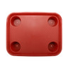 G.E.T - Serving Trays 17" x 14" Red Fast Food Tray W/ Cup Holders (12 Per Case) - FT-20-R