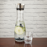 G.E.T - 40 oz Glass Decanter W/ Dripless Lid (12 Per Case) - GL-CRF-40