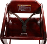 G.E.T - 19" x 19" x 29" Mahogany High Chair - HC-100-MOD-M2
