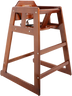 G.E.T - 19" x 19" x 29" Walnut High Chair - HC-100-MOD-W2