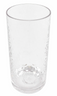 G.E.T - Hammered 20 oz SAN Plastic Cooler Cup (24 Per Case) - HM-20CO-CL