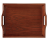 G.E.T - Serving Trays 25" x 16" Mahogany Hardwood Room Service Tray (6 Per Case) - RST-2516-M