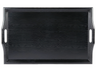 G.E.T - Serving Trays 25" x 16" Black SAN Plastic Room Service Tray (6 Per Case) - RST-2517-1-BK