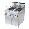 Arcobaleno - Ann Double Tank 11+11 Gallon High BTU Natural Gas Pasta Cooker - AGDH35