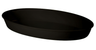 G.E.T - 16" x 10" Black Oval Casserole Dish (3 Per Case) - ML-184-BK
