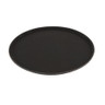 G.E.T - Serving Trays 16" Black Round Non-Skid Tray (12 Per Case) - NS-1600-BK