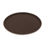 G.E.T - Serving Trays 16" Brown Round Non-Skid Tray (12 Per Case) - NS-1600-BR