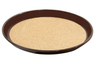 G.E.T - Serving Trays 14" Brown Round Cork Lined Tray (24 Per Case) - RCT-14-BR