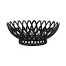 G.E.T - 10" x 8.25" Black Oval Basket (12 Per Case) - OB-940-BK