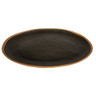 G.E.T - Pottery Market Glazed 15" x 11" Brown Oval Platter (6 Per Case) - P-151-BR