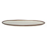 G.E.T - Pottery Market Glazed 18" x 13" Cream Oval Platter (3 Per Case) - P-183-CRM