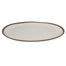 G.E.T - Pottery Market Glazed 18" x 13" Cream Oval Platter (3 Per Case) - P-183-CRM