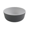 G.E.T - Roca Matte 15 oz White / Gray Matte Soup Bowl (24 Per Case) - RB-15-WM/GRM
