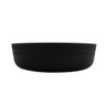 G.E.T - Roca Matte 24 oz Gray / Black Matte Low Street Bowl (12 Per Case) - RB-7-GRM/BKM