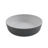 G.E.T - Roca Matte 24 oz White / Gray Matte Low Street Bowl (12 Per Case) - RB-7-WM/GRM
