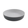 G.E.T - Roca Matte 42 oz White / Gray Matte Low Street Bowl (12 Per Case) - RB-9-WM/GRM