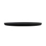G.E.T - Roca Matte 16" x 12" Gray / Black Matte Oval Platter (6 Per Case) - RO-1612-GRM/BKM