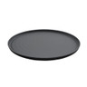 G.E.T - Roca Matte 16" x 12" Gray / Black Matte Oval Platter (6 Per Case) - RO-1612-GRM/BKM