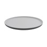 G.E.T - Roca Matte 16" x 12" White / Gray Matte Oval Platter (6 Per Case) - RO-1612-WM/GRM