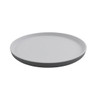 G.E.T - Roca Matte 11" White / Gray Matte Dinner Plate (12 Per Case) - RP-11-WM/GRM