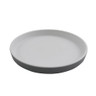 G.E.T - Roca Matte 7" White / Gray Matte Dinner Plate (24 Per Case) - RP-7-WM/GRM