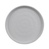 G.E.T - Roca Matte 9" White / Gray Matte Dinner Plate (12 Per Case) - RP-9-WM/GRM