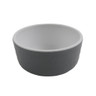 G.E.T - Roca Matte 3 oz White / Gray Matte Sauce Dish (72 Per Case) - RR-3-WM/GRM