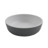 G.E.T - Roca Matte 4 oz White / Gray Matte Monkey Dish (48 Per Case) - RR-5-WM/GRM