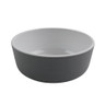 G.E.T - Roca Glazed 15 oz White / Gray Soup Bowl (24 Per Case) - RB-15-WS/GRM