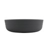 G.E.T - Roca Glazed 24 oz White / Gray Low Street Bowl (12 Per Case) - RB-7-WS/GRM