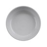 G.E.T - Roca Glazed 24 oz White / Gray Low Street Bowl (12 Per Case) - RB-7-WS/GRM