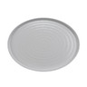 G.E.T - Roca Glazed 16" x 12" White / Gray Oval Platter (6 Per Case) - RO-1612-WS/GRM