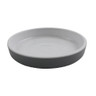 G.E.T - Roca Glazed 5" White / Gray Round Dinner Plate (48 Per Case) - RP-5-WS/GRM