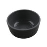 .E.T - Roca Glazed 3 oz Gray / Black Sauce Dish (72 Per Case) - RR-3-GRS/BKM