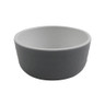 G.E.T - Roca Glazed 3 oz White / Gray Sauce Dish (72 Per Case) - RR-3-WS/GRM